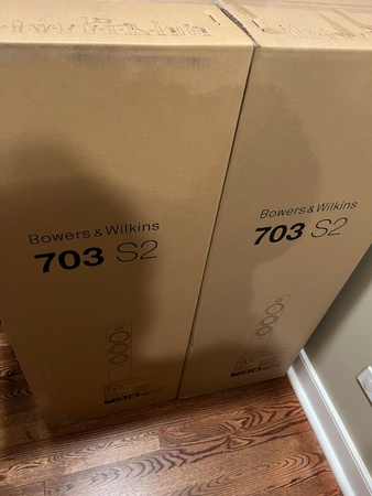 Bowers & Wilkins 703 S2 Ayaklı Hoparlör - Beyaz 703S2 S&B 703 Çift