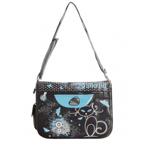 Сумка HS-13103A Цвет: черно/голуб