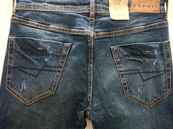 Мужские рваные стрейч-джинсы в винтажном стиле Edc.