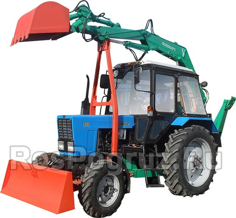 Грейферный погрузчик-экскаватор ПЭ-Ф-1БМ (полная)