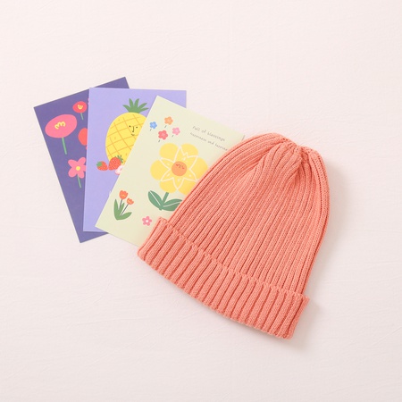 Осенние и зимние модные детские шапки, теплые ветрозащитные милые детские вязаные шапки четырех цветов