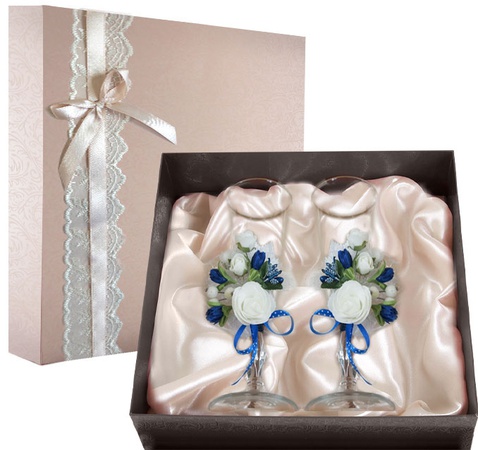 НАБОР СВАДЕБНЫХ БОКАЛОВ РЕТРО №1