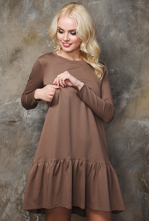 Hamile ve emzirme elbisesi