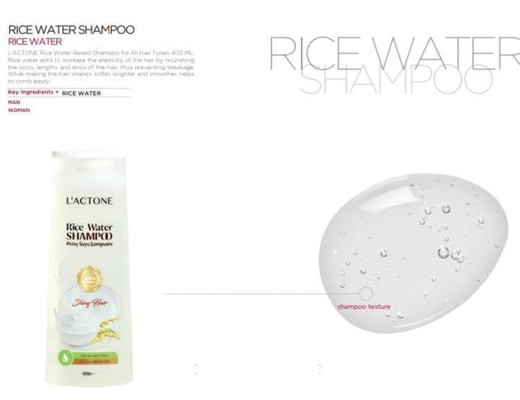 L'ACTONE Rice Water Shampoo 400Ml