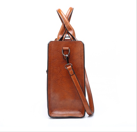 Oil and wax leather lady bag crossbody bag