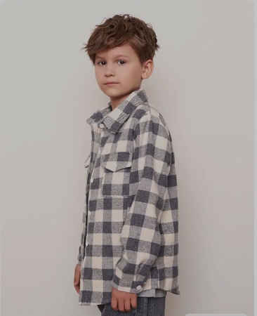 Рубашки детские, крупная клетка, фланель, опт