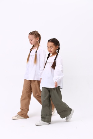 13. Брюки палаццо для девочек (13-Kids pants)