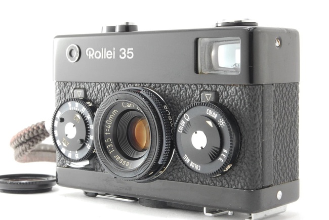 【N MINT+++】Rollei 35 Black 35mm Film Camera Tessar 40mm f/3.5 Lens