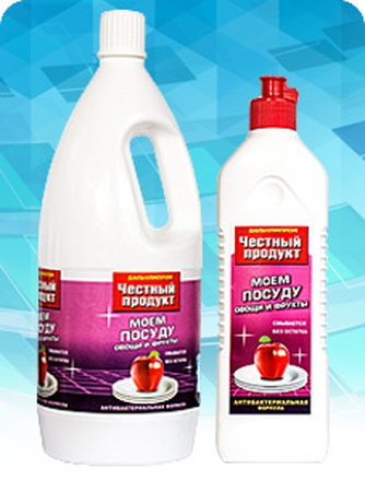 Dürüst ürün Bulaşıkları, sebzeleri ve meyveleri yıkayın 450g