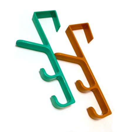 Üç kancalı kapı askısı, plastik