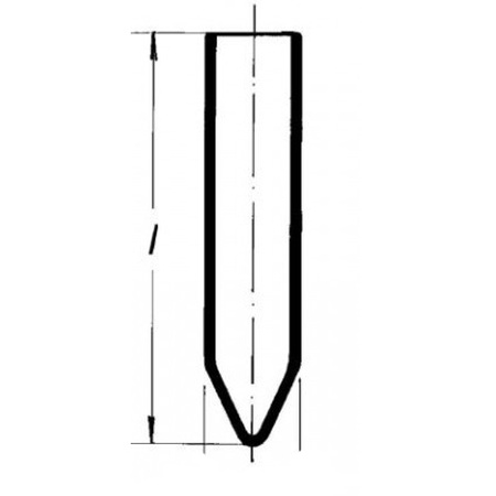 أنبوب اختبار مخروطي 24 * 98