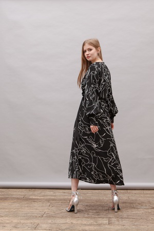 ПЛАТЬЕ ПРИНТ «НИТКА»