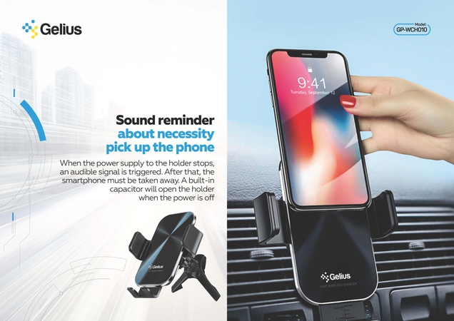 Araç Tutucu Gelius GP-WCH010 Odyssey Kablosuz Şarj 15W (İnanılmaz Seri)