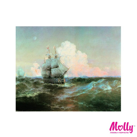 Paint by number Aivazovsky. Ship "Twelve