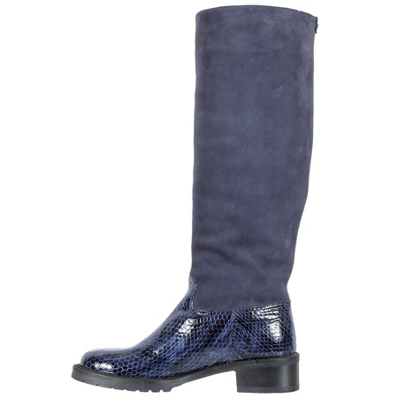 Женские сапоги, нубук, кожа <G5710>