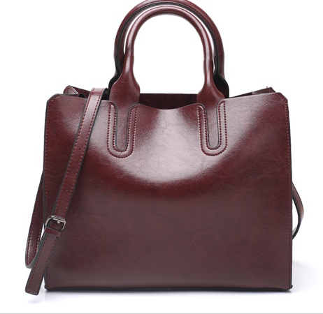 Oil and wax leather lady bag crossbody bag