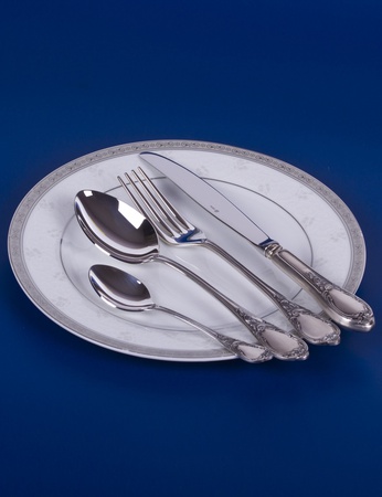 Набор столового серебра на одну персону "Сильвия"