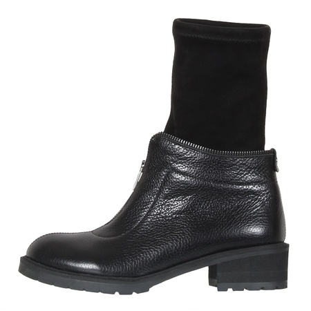 Женские ботинки, натуральная кожа, стрейч <G930>