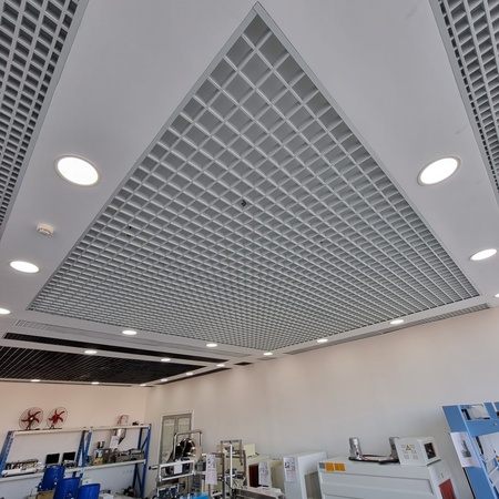 Грильято потолок, сеточные потолки разной ячейки!