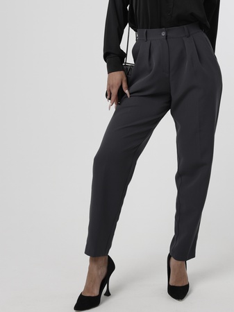 Брюки бананы классические на высокой посадке