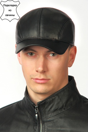 Бейсболка из кожи 219101