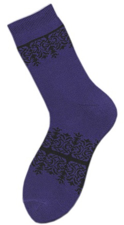 Носки женские внутримахровые (арт. 08в7) «Зимние узоры»