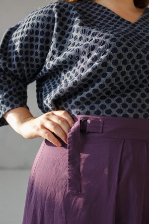 Кроп-Топ c принтом в горошек