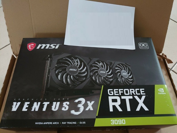 Графический процессор MSI GeForce RTX 3090 Ventus 3X 24G OC GDDR6X