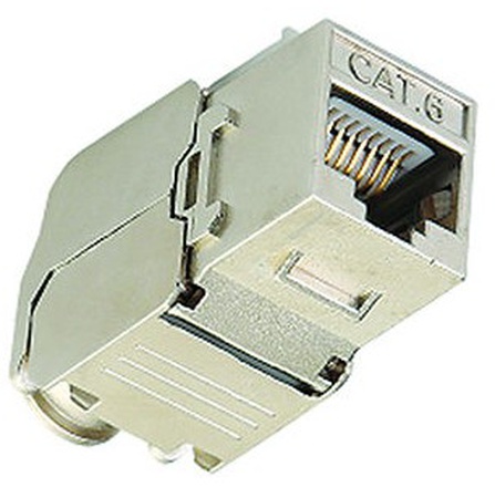 TLKJSC607-180	superiOrtec CAT6 TOOLLESS, RJ45, 180-DEG, KEYSTONE JACK, SHIELDED, 568A/B WIRING, WHITE