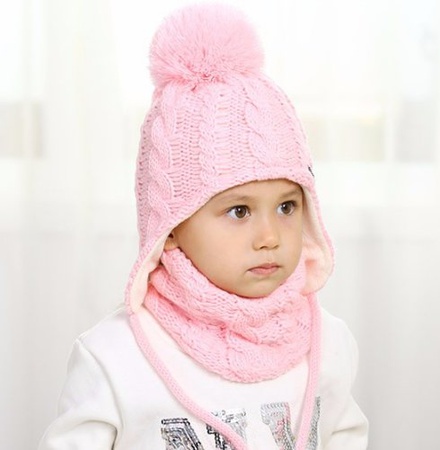 Детский комплект: Шапка + хомут