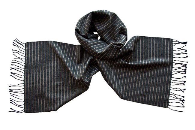 Italian silk and wool scarves for men