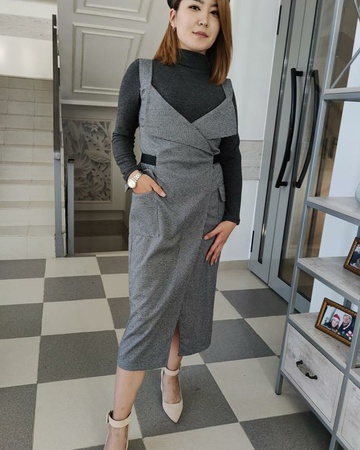 Модель двойка 3636 ( водолазка и сарафан)