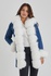Denim Long Coat - Front, sleeve and collars fox fur
