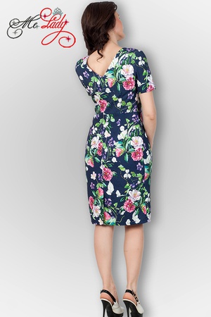 1296 Light jacquard dress, sizes 44-50