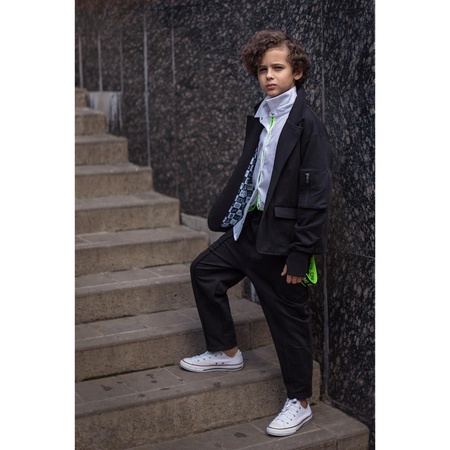 Штаны с подтяжками DNK черные