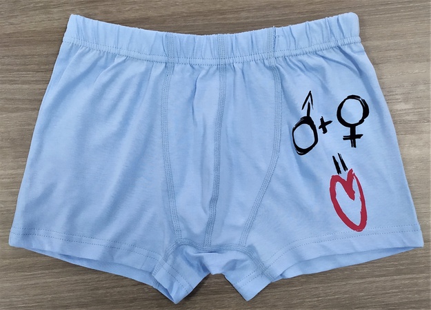 Resimli erkek külot