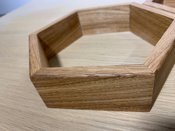 蜂窝状搁板实心橡木 6 件