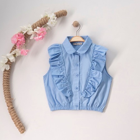 Toptan Kız Çocuk Gömlek 7-10 Yaş