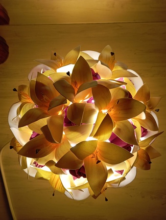 Светильник - букет ручная работа