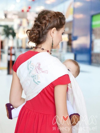 Слинг c кольцами Ажур, птички и экосумка в подарок