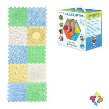 Ортопедический коврик ОРТО ПАЗЛ МИКС "Ассорти 10"