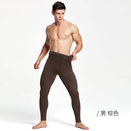 Sonbahar ve kış yeni erkek ve kadın çift kalınlaşmış bütün yün pantolon yüksek bel ince alt sıcak polar pantolon yün pantolon