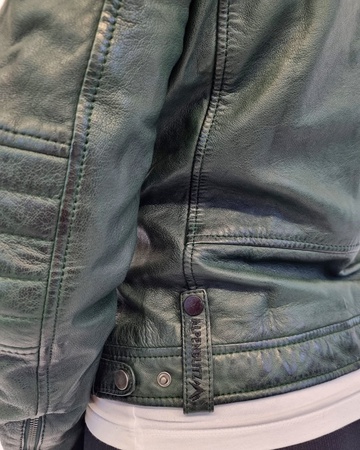 Kadın yeşil deri ceket Alpenblitz