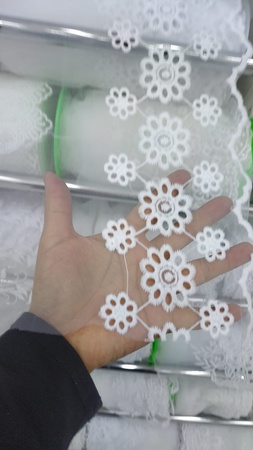 Pamuklu dantel organze Bengalce