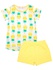 Яркий комплект для девочки из трикотажа."Ананас"