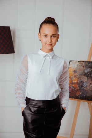 Школьная подростковая блузка