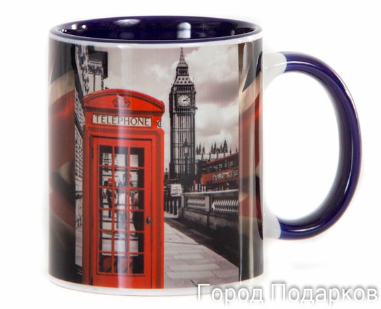 КРУЖКА ПОДАРОЧНАЯ ЛОНДОН ТЕЛЕФОННАЯ БУДКА