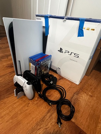 Sony Playstation 5 Disk Sürümü - 2 kablosuz kumanda ile 5 Ücretsiz Oyun