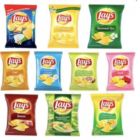 Чипсы и напитки