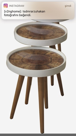 Набор из 3 ретро журнальных столиков из стекла